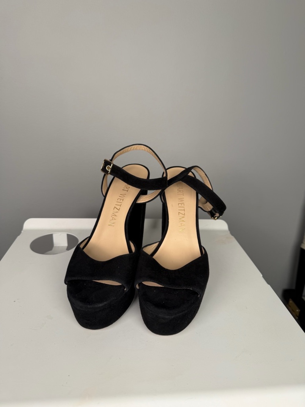 Stuart Weitzman Black Suede Ryder 95
Platform Sandal - Picture 5 of 10